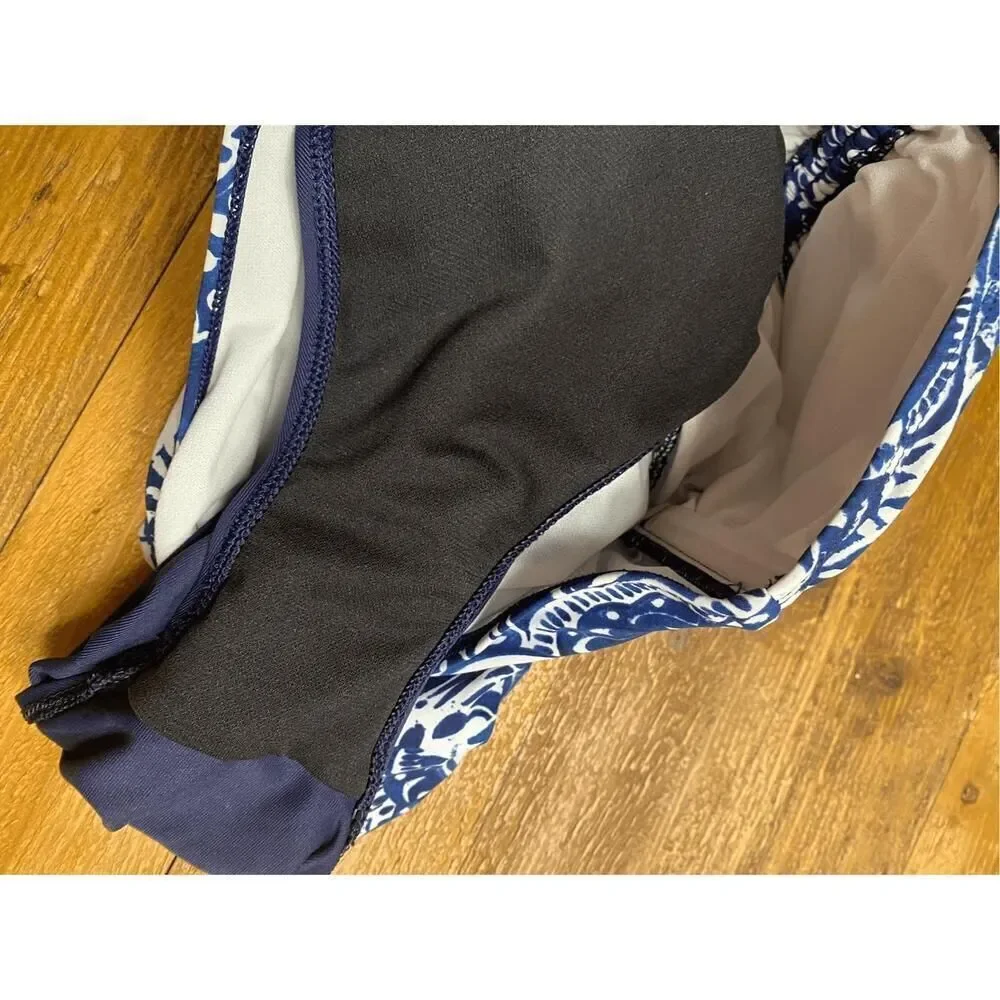 Lauren Ralph Lauren Small blue white swimsuit one piece